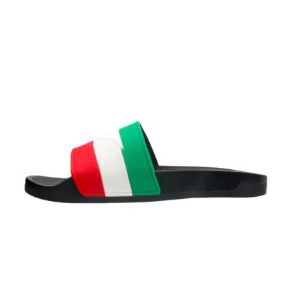 Core Slide Black Beauty-White-First Tee-Fiery Red