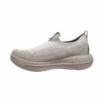 Slip On Shoes White Flower Yarn